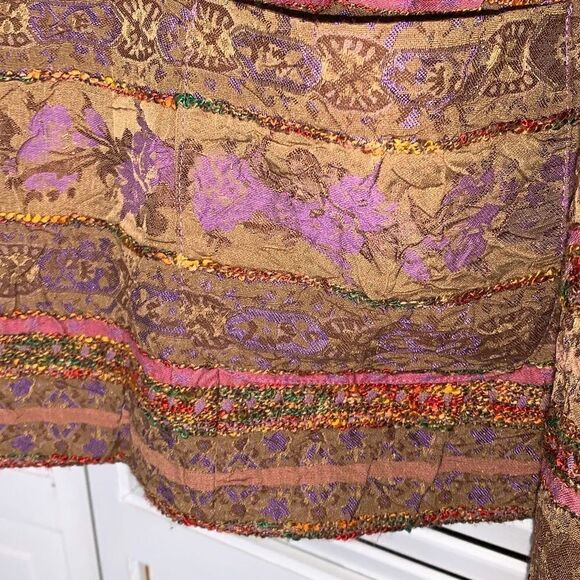 Coldwater Creek Pastel Tapestry Zip Up Jacket XL - Picture 10 of 16